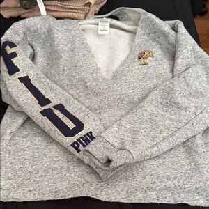 PINK Victoria's Secret Gray FIU Sweater
